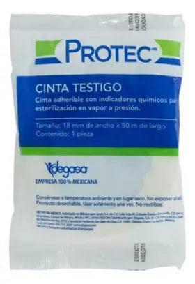 Cinta Testigo Protec 18mm x 50m – Adherible y Escribible