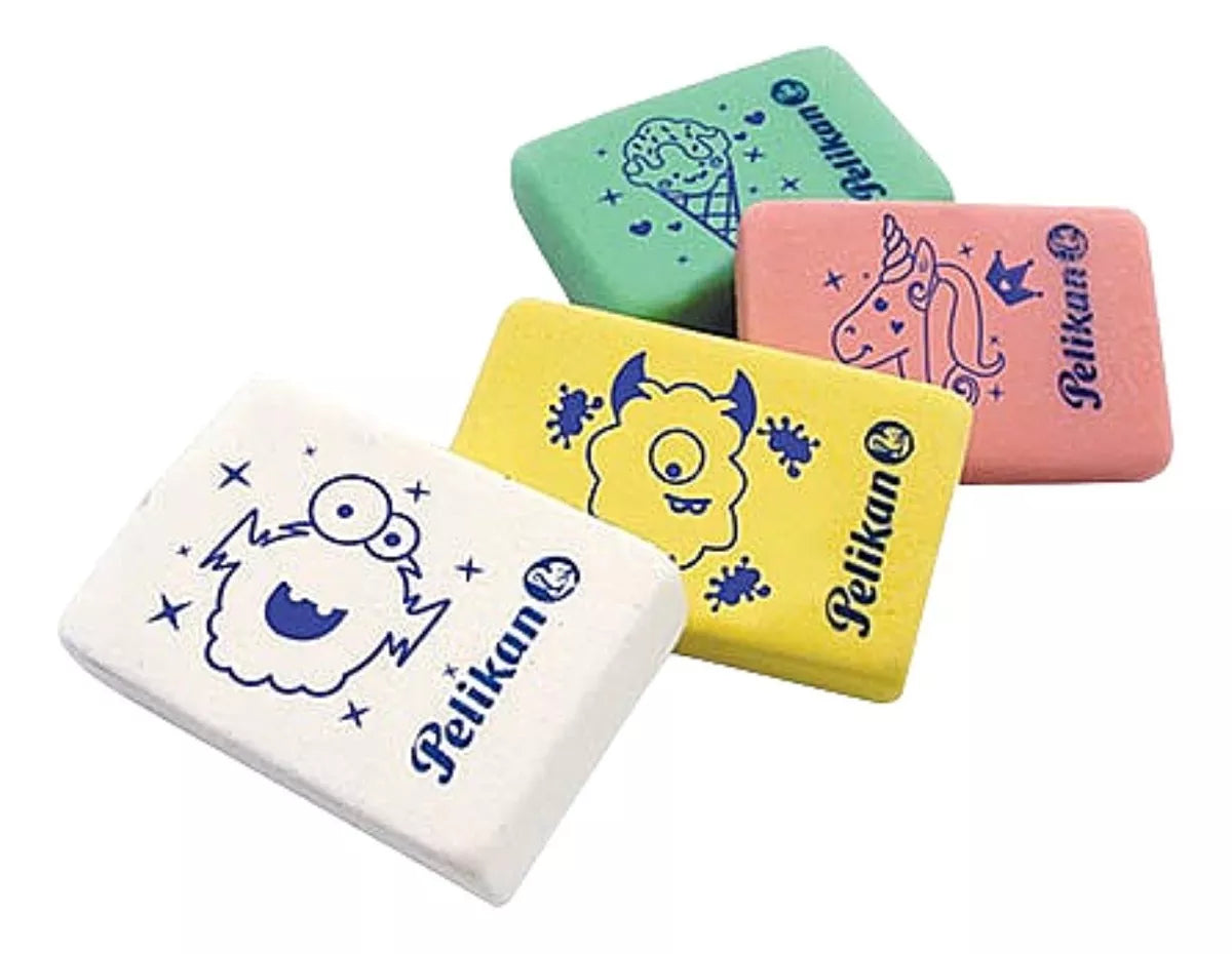 Borradores Gomas Pelikid de Colores Migajón Pelikan 6 Piezas