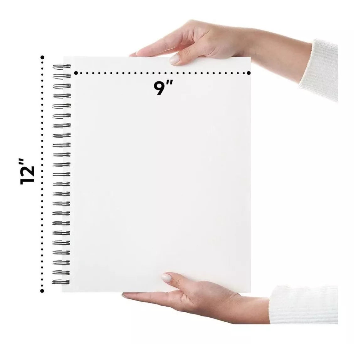 Cuaderno Dibujo Espiral 100h Microperforado 22.9x30.5 Arteza