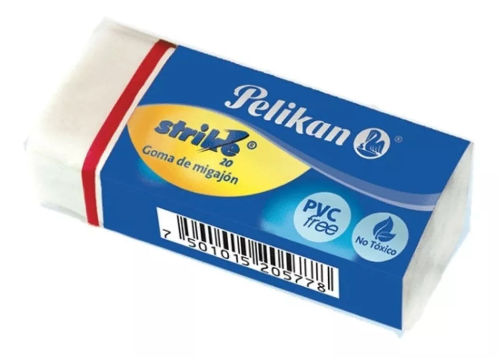 20 Goma Borrador Migajon Superborrado Lápiz Pelikan Strike20