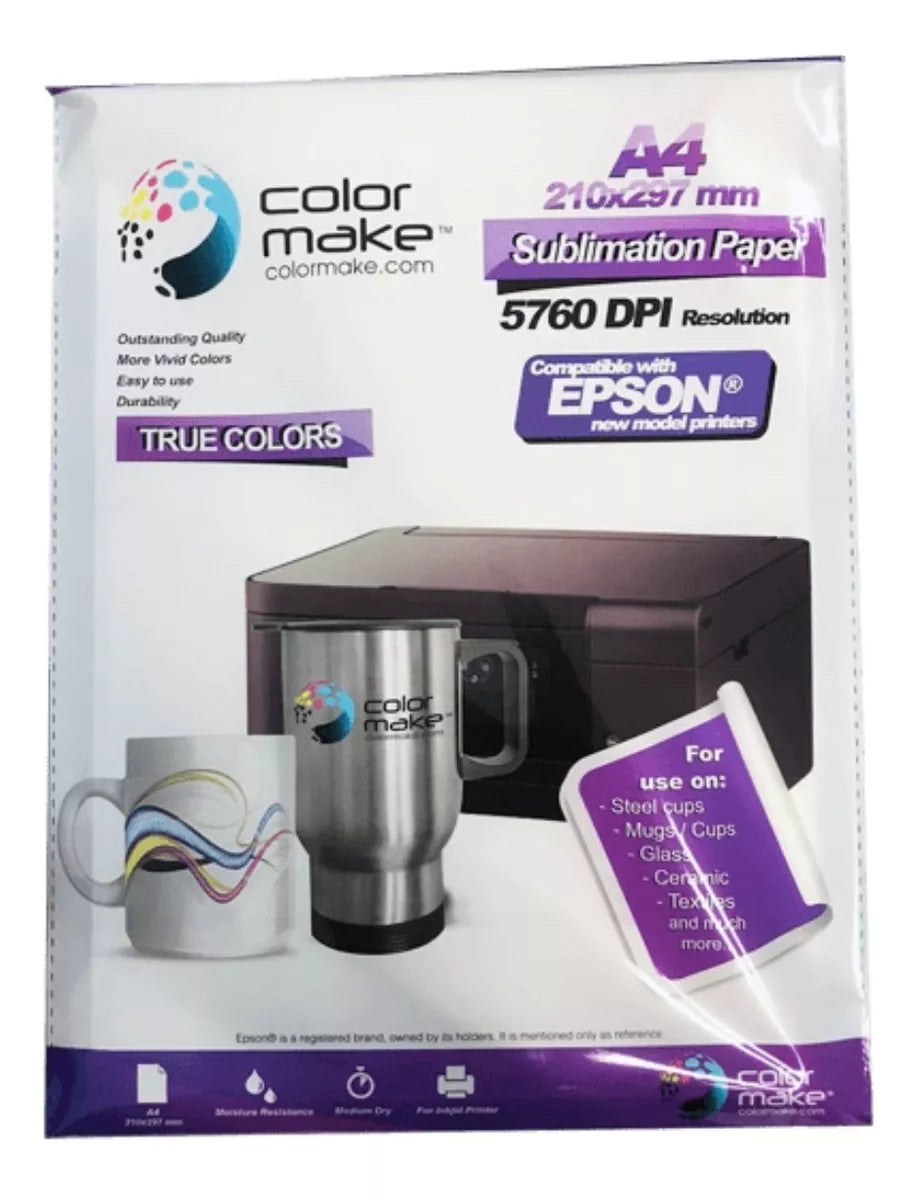 Papel Sublimar True Colors Tamaño Carta Color Make