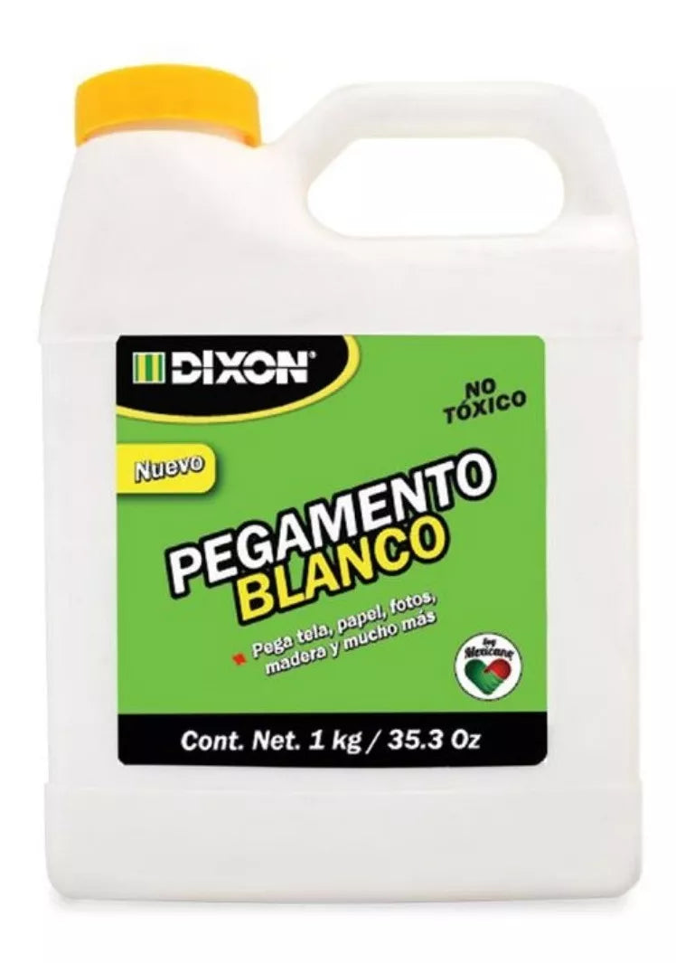 Pegamento Líquido Blanco Adhesivo Escolar Dixon 1 Kg 1 Pieza