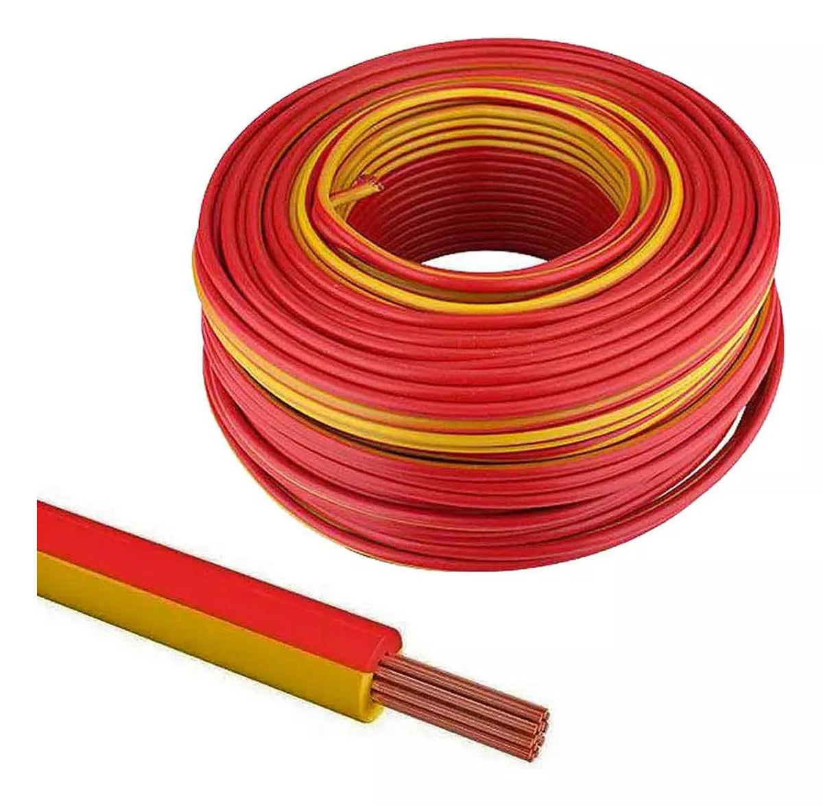 100 Metros Cable Ligero Keer 12 Awg Rojo Antiflama 2500 W