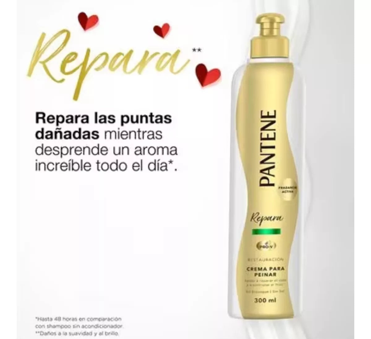 Crema Para Peinar Pantene Pro-v Reparacion 300 Ml Sin Sal