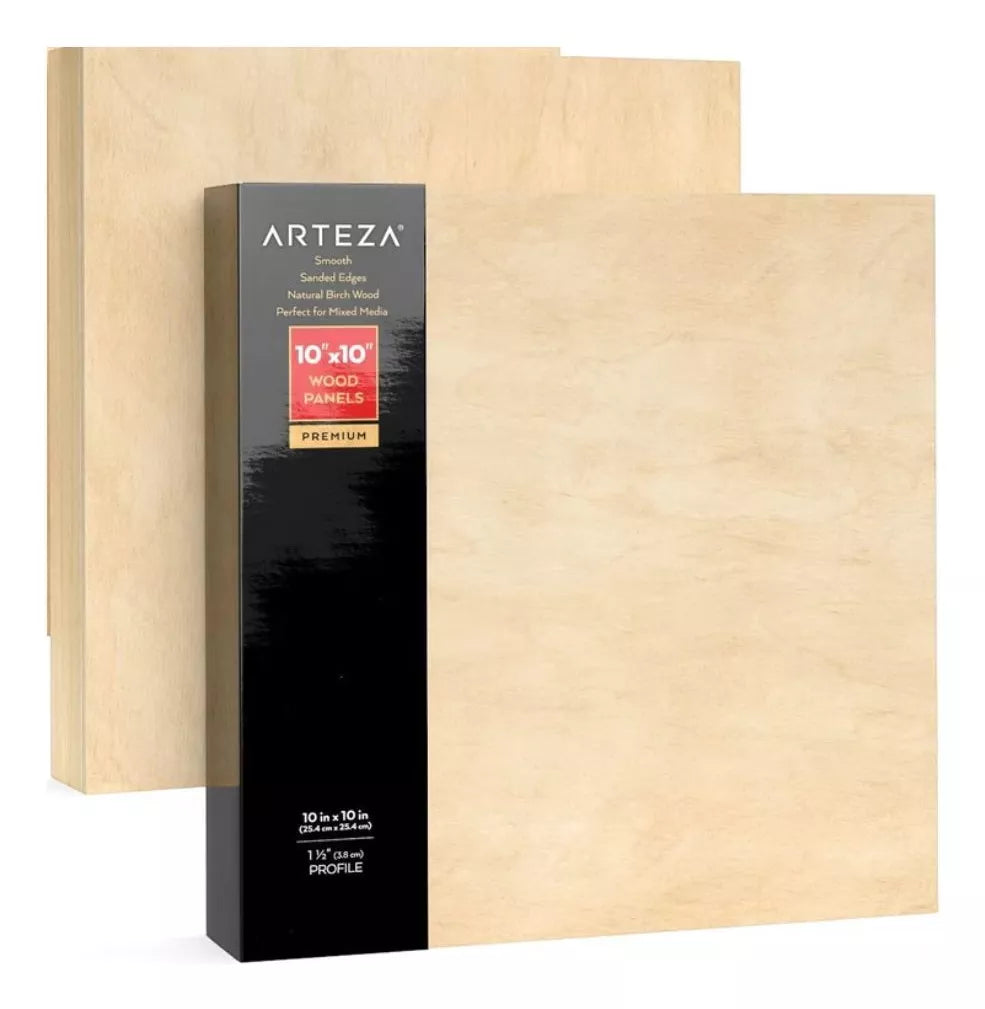 Lienzo Madera Canvas Bastidor Pintura 25x25 Arteza