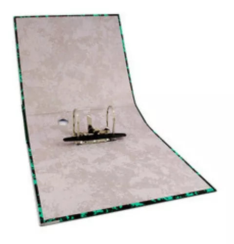 Carpeta Registrador Lefort Tamaño Oficio Verde Marmoleado