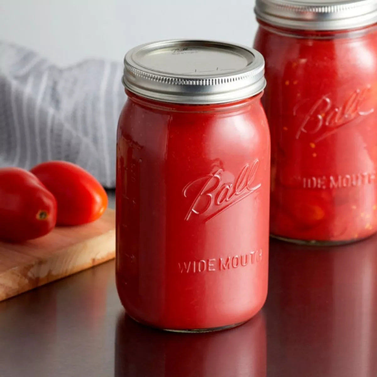 6pz Frascos Vidrio Mason Jar Ball 32 Oz Boca Ancha Original