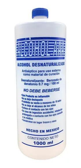 Alcohol Etilico Desnaturalizado 1 L.