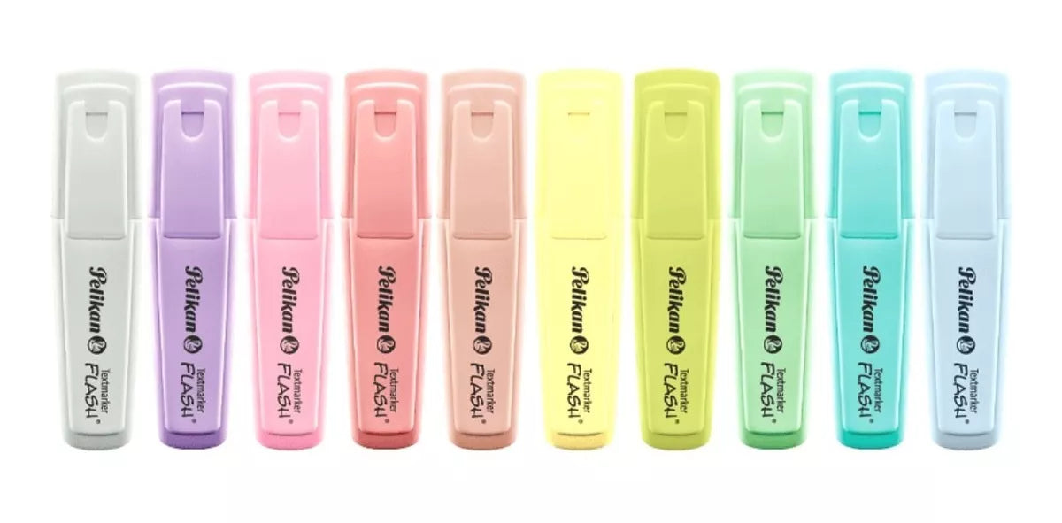 Marcatextos Pelikan Textmarker Flash Pétalo Color Pastel 10 Piezas