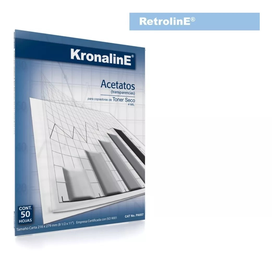 Acetato Poliester Kronaline Pa652 100hojas Doble Carta Toner