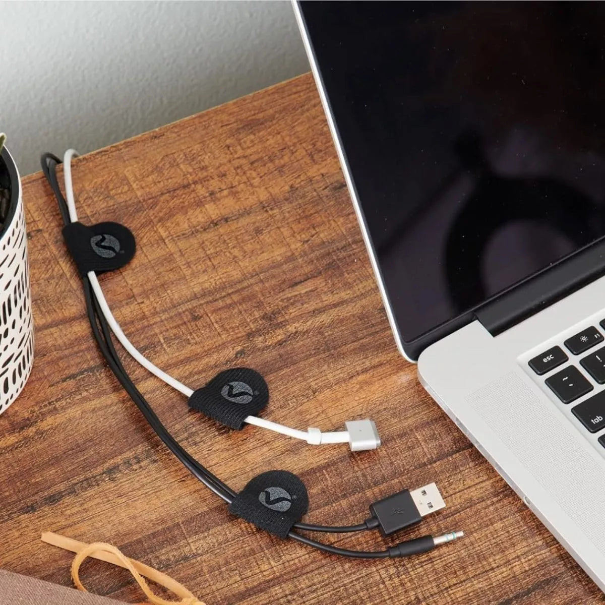 5 Tiras Soportes Cables Velcro® Cord Keepers