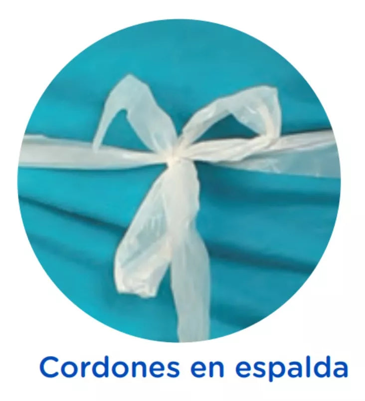 Mandil Desechable Alyger Plastico Blanco Polietileno 100 Pzs