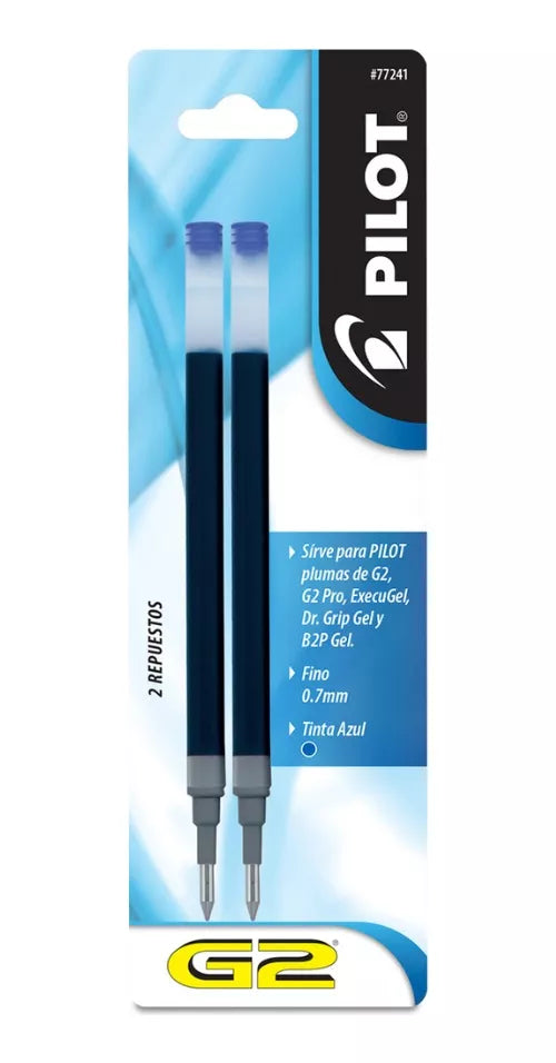 2 Repuestos Plumas Pilot G2 Pro, Execugel, Dr.grip Gel B2p