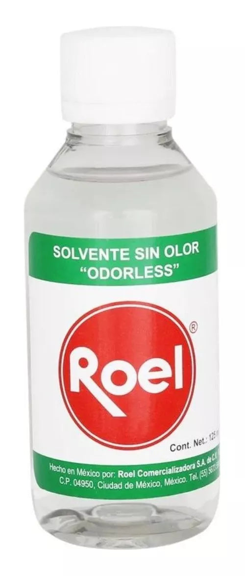 Solvente Sin Olor 125ml Roel Odorless Transparente Inoloro