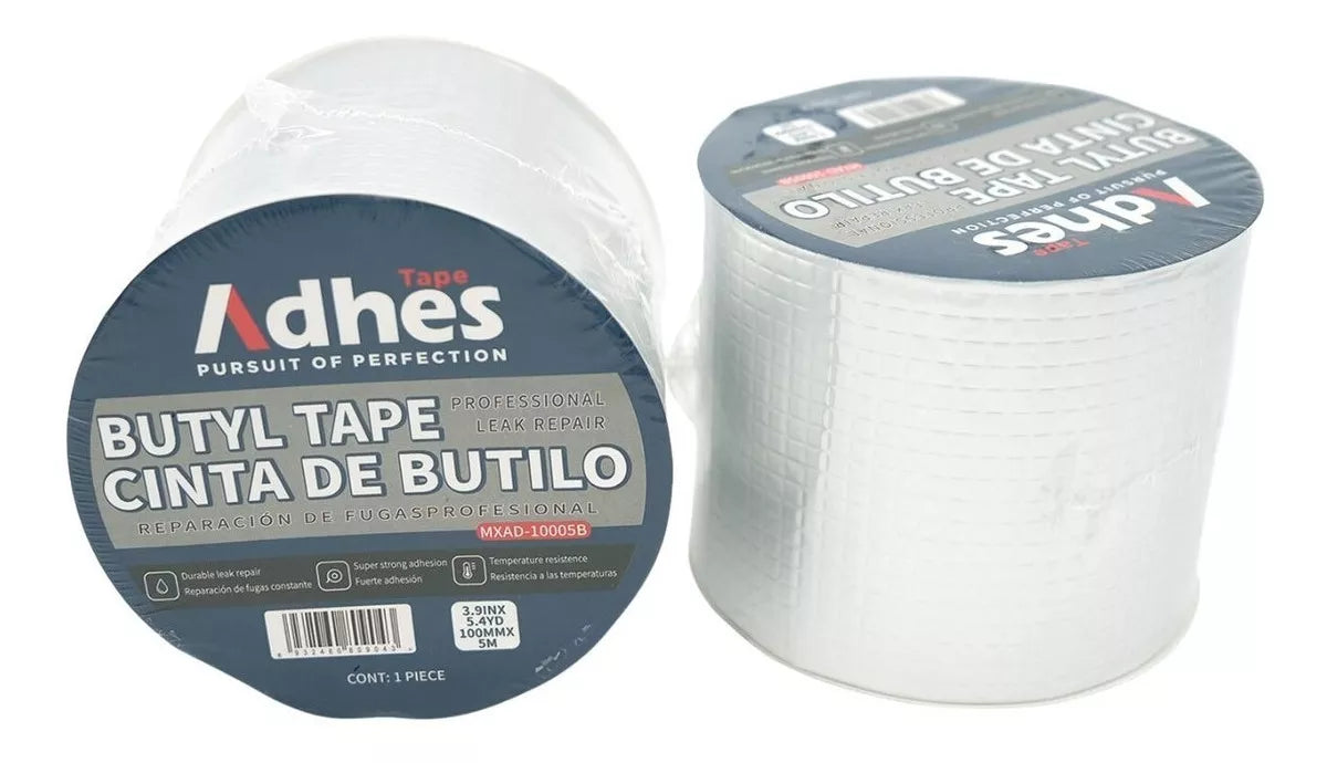 Cinta Butilo Adhes Reparacion Contra Agua 100mm X 5m