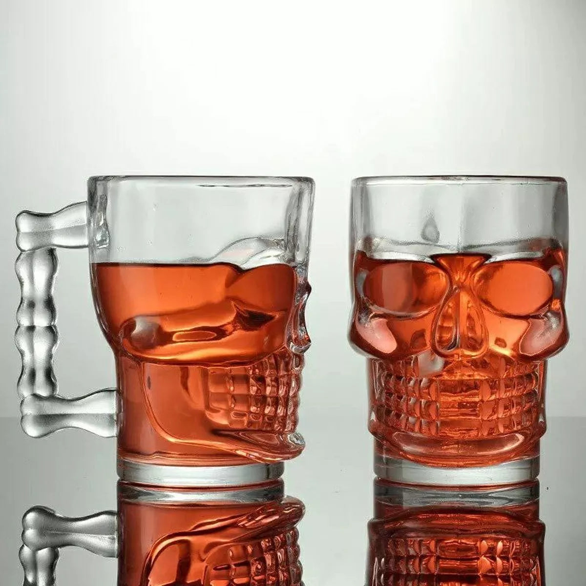 Set 6 Tarro Calavera Craneo Cervecero Michelada Grande 540ml