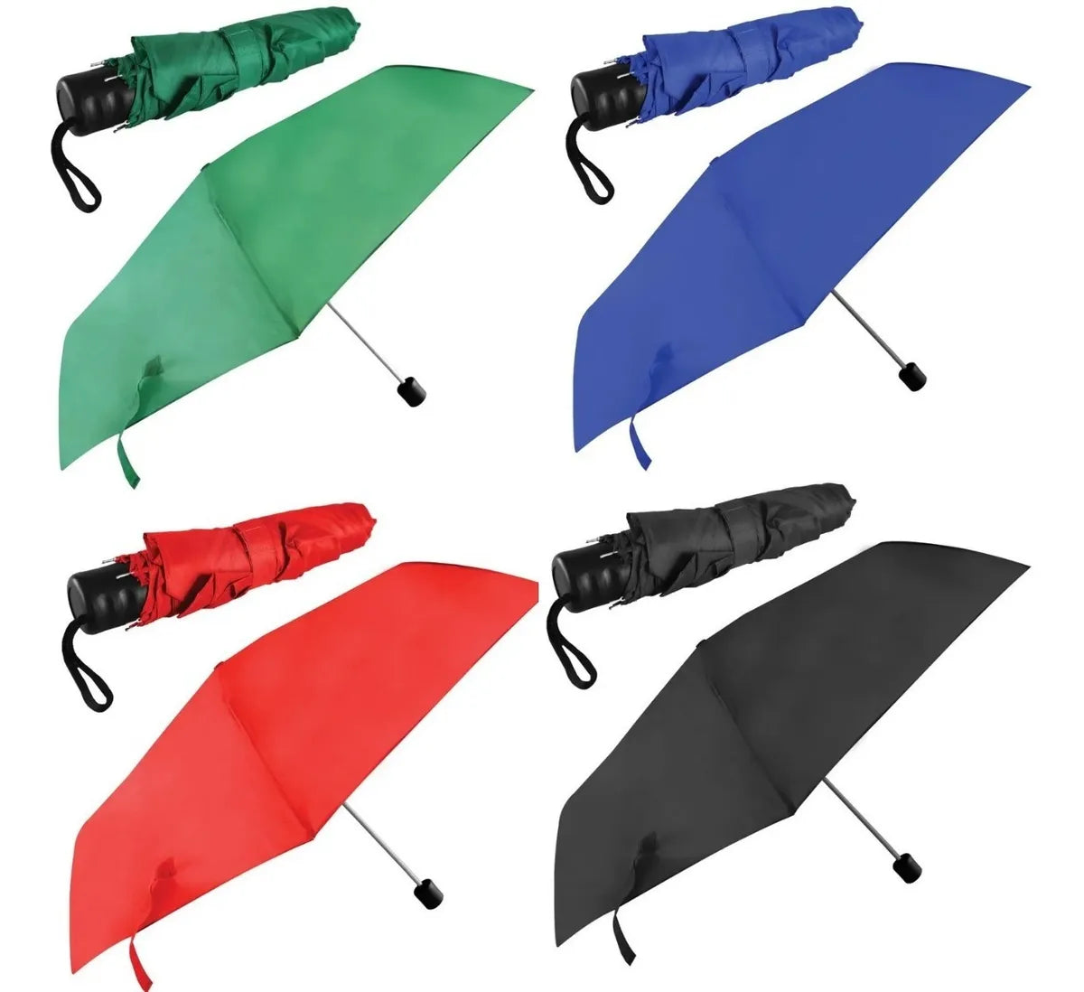 4 Paraguas de Bolsillo Portátil Funda Sombrilla Plegable