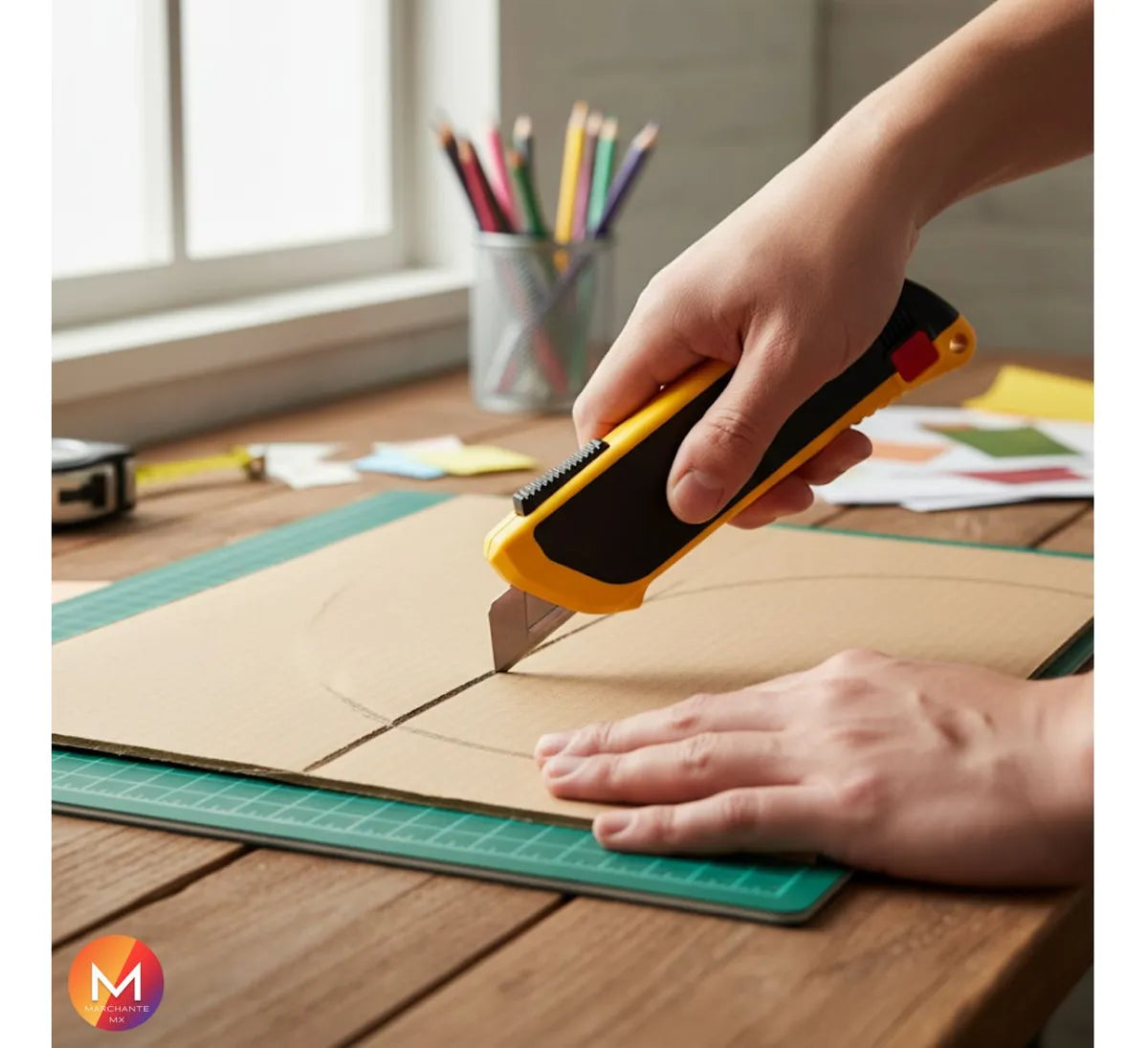 Cutter Cuchilla Industrial Sk-6 Olfa Hoja Punta Redonda