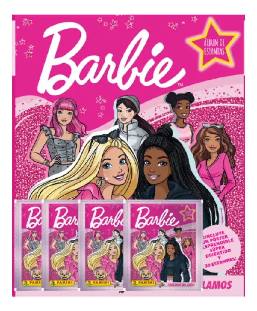 Álbum Pasta Blanda 4 Sobres Barbie Collection Panini