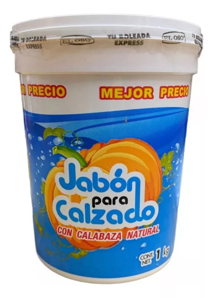 Jabon Calabaza Calzado El Oso Zapato Gamuza Piel 1kg