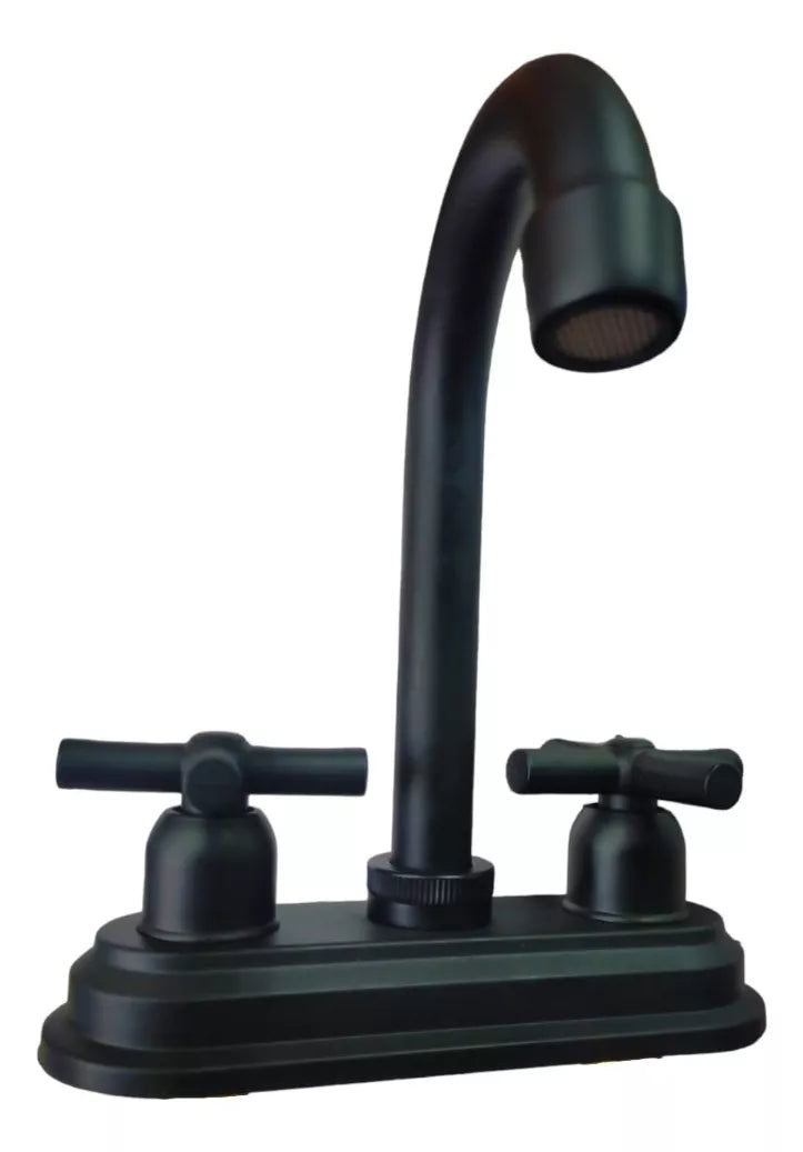 Mezcladora Lavabo Meer Negro Mate Acero Inoxidable