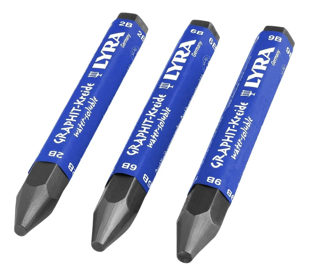 Set 24 Crayónes Lyra Grafito Soluble Agua Dibujo 2b 6b Y 9b