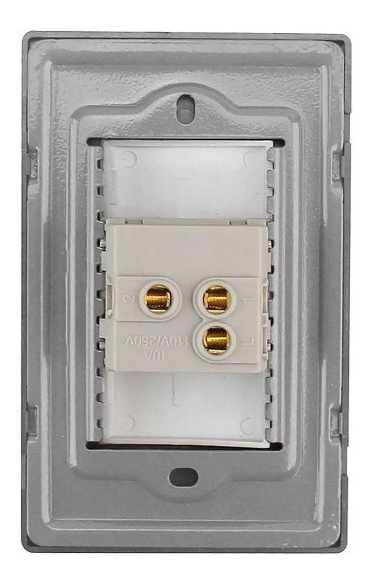 Placa Boton Timbre Sanelec 4644 Cordoba Acero Inoxidable