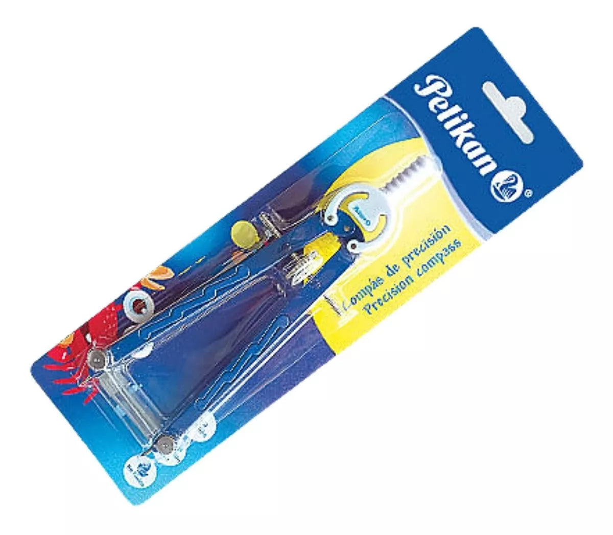 Compas Precision Brazo Largo Metálico Pelikan Incluye Minas