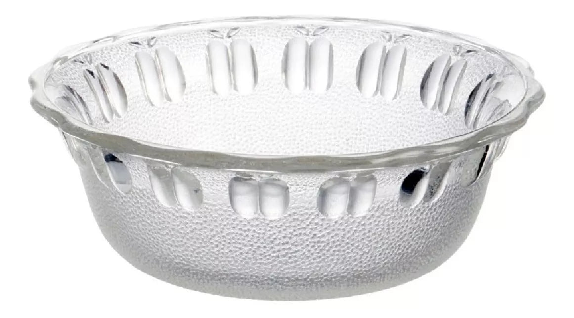 6pz Tazón Vidrio Juego Refractario Dulcero Chico Vittori