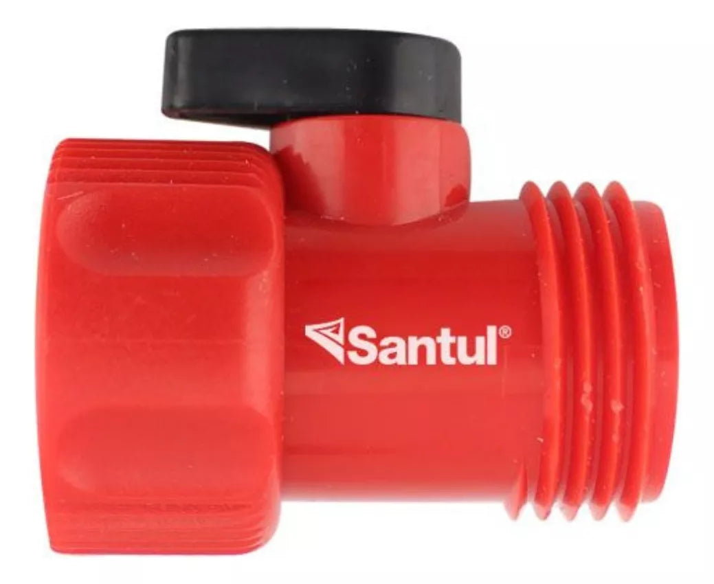 6 Piezas Llave De Paso 3/4 Santul Conector Manguera Jardin