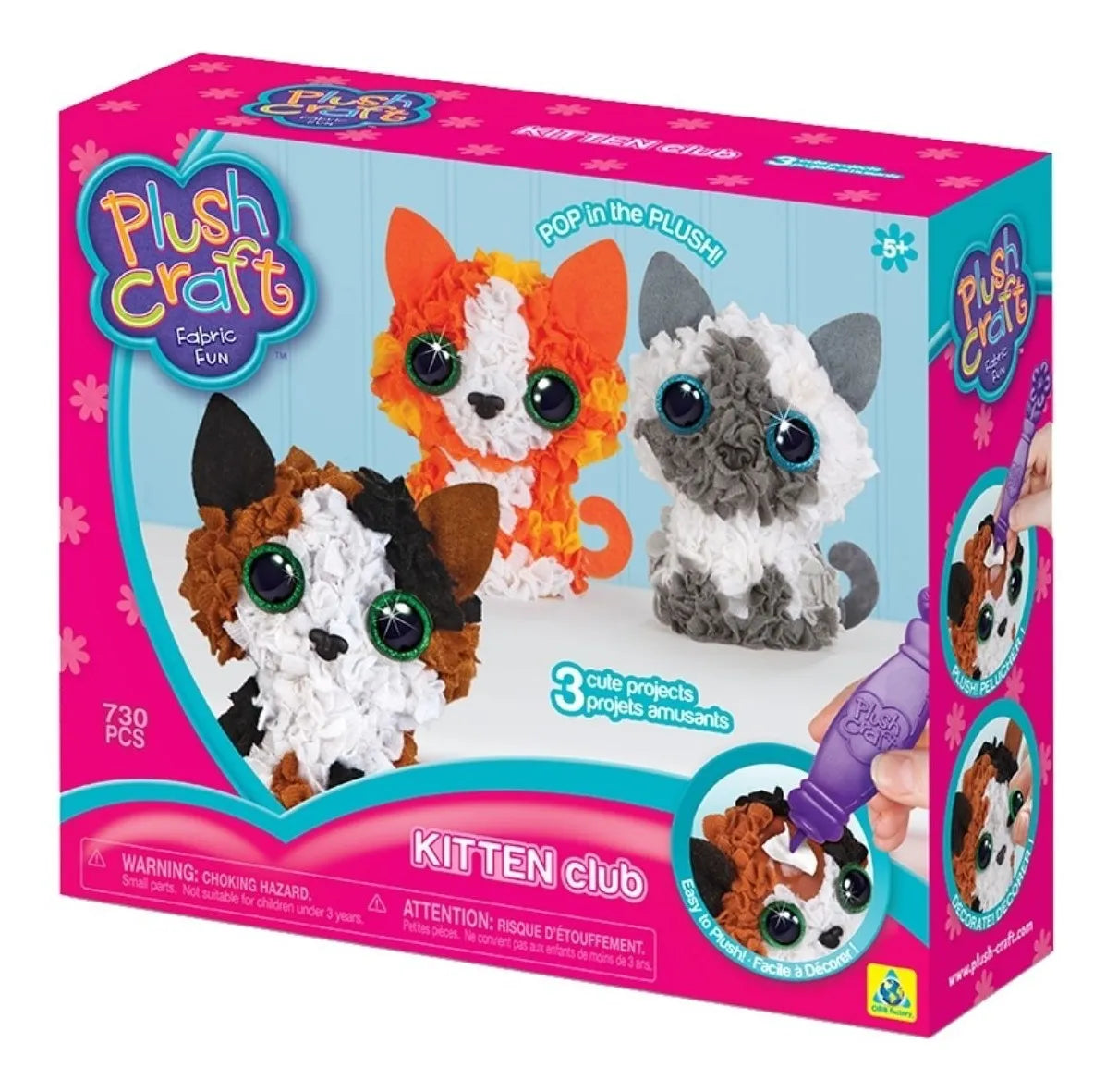 Peluche Armable Club Gatitos Plush Craft Minis Colección