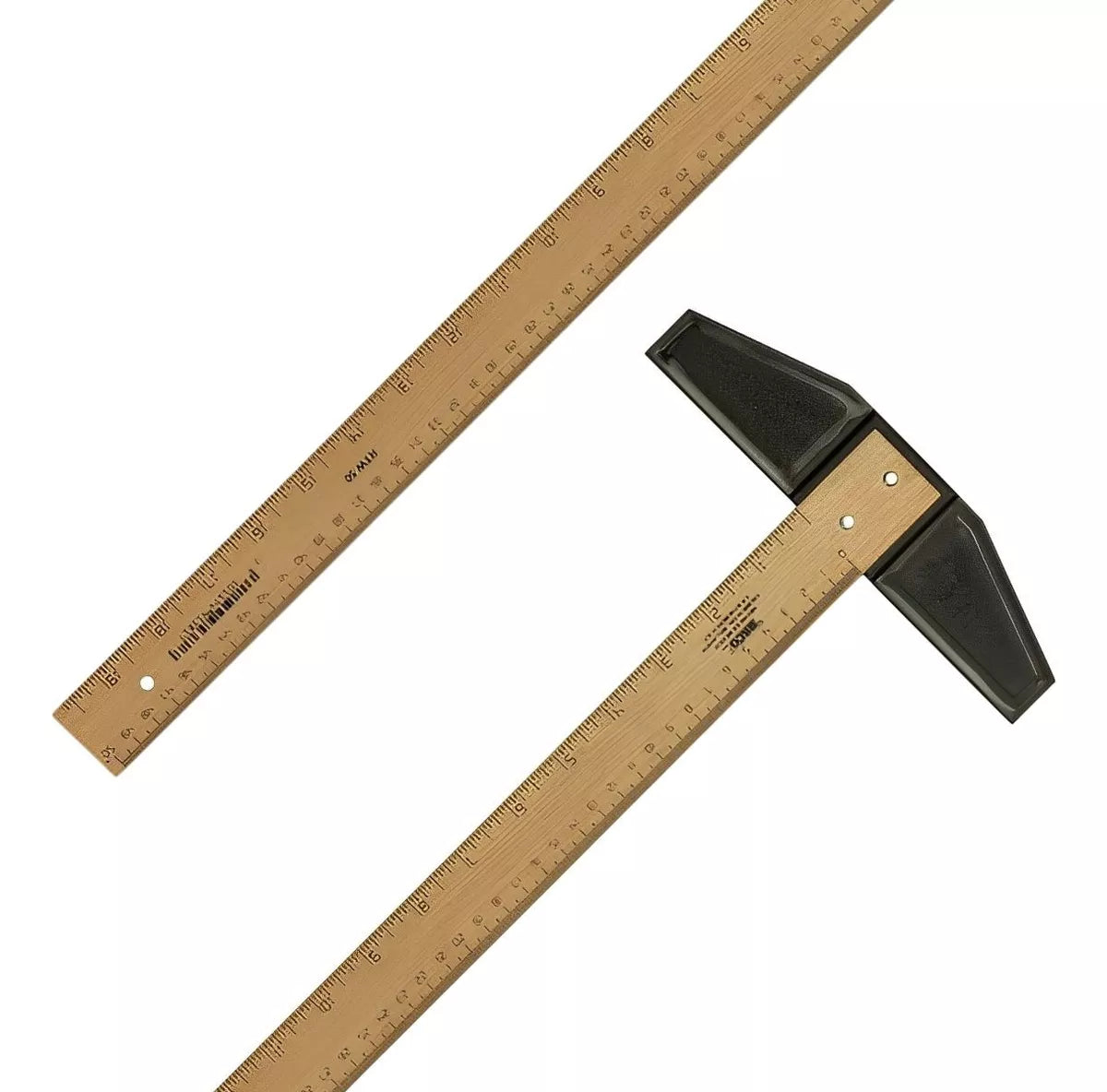 Regla T Madera C/graduacion 60 Cm Baco Escolar Profesional