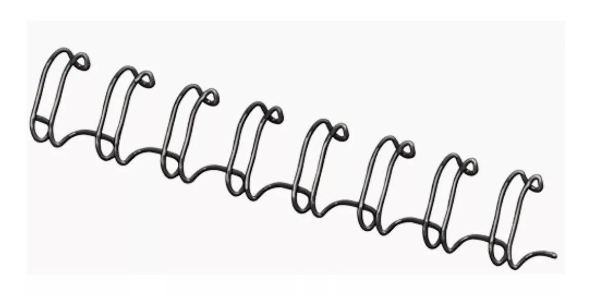 Anilla Fellowes Metálico Encuadernar 25 Pz Negro 100 Hojas