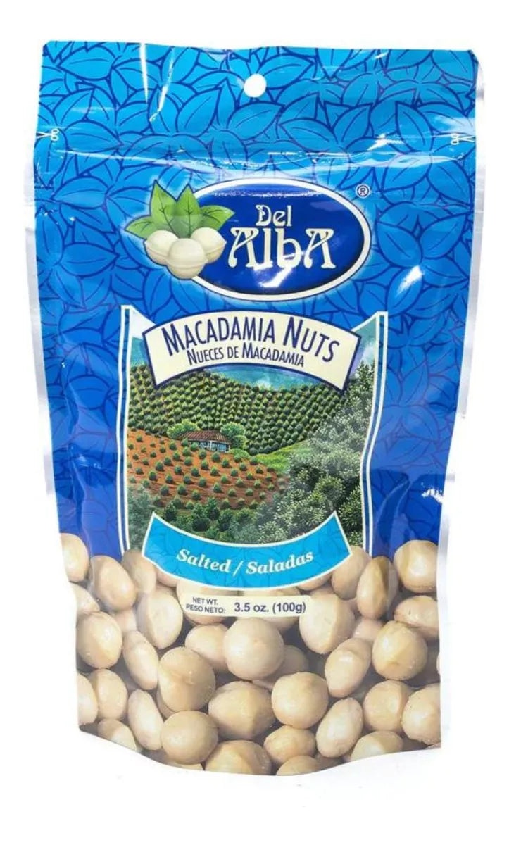 Macadamia Salada Del Alba 100g Bolsa Plastico Colombia