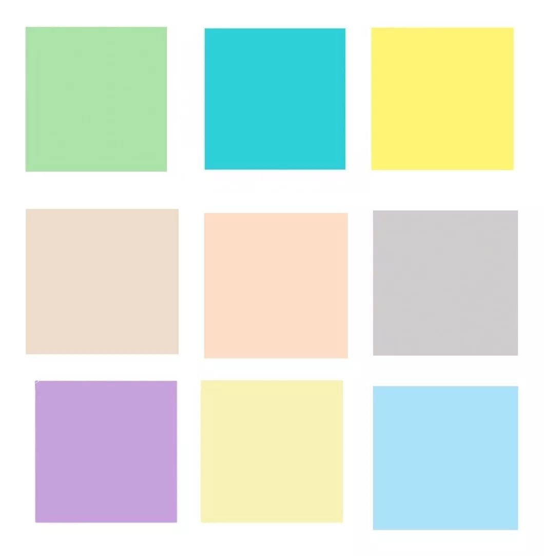 1000 Hojas Colores Eurocolors Tamaño Carta Pastel Arcoiris