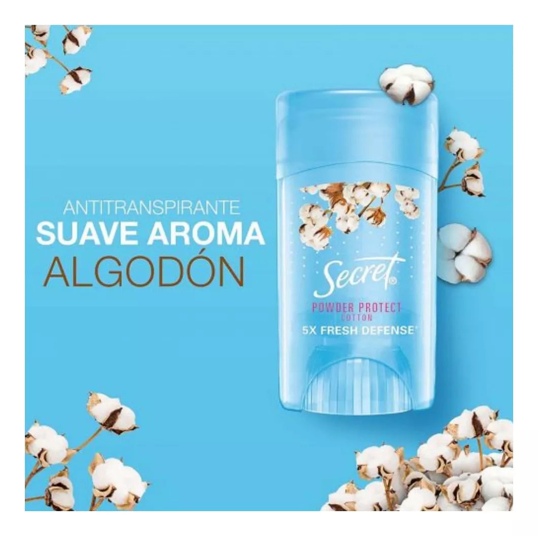 Antitranspirante En Gel Secret Powder Protect Cotton 45 Gr