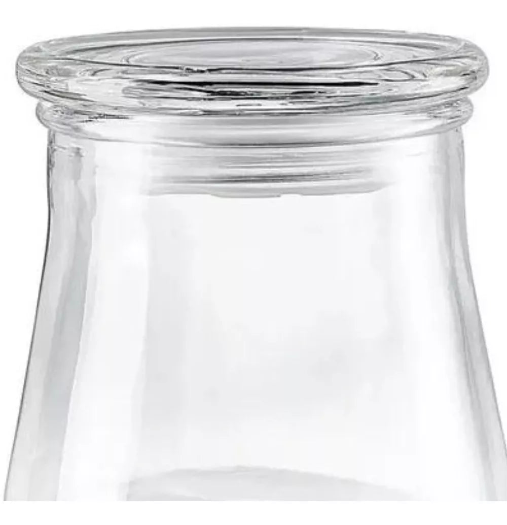 Frasco Vidrio Contenedor Tapa Envase Dulcero Cristal 650ml