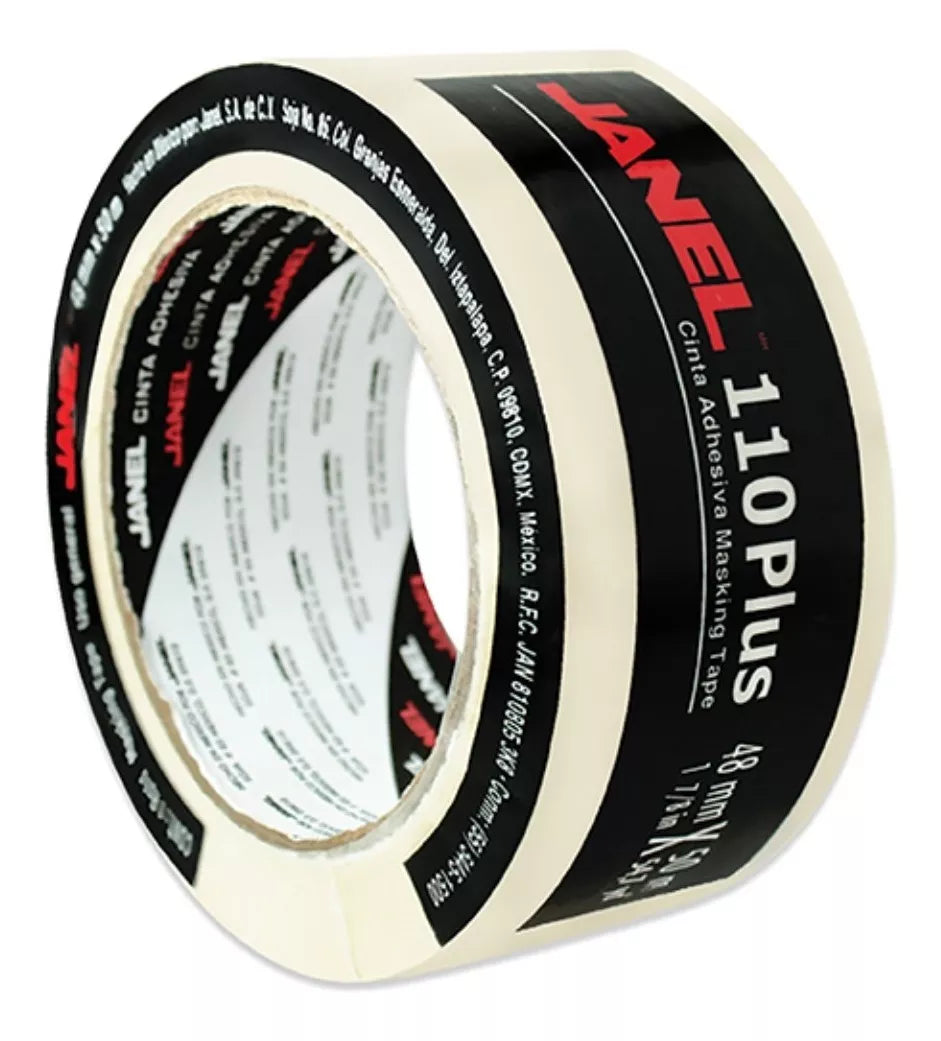 Cinta Adhesiva Maskingtape 110 Oficina 48mmx50m Janel Rollo
