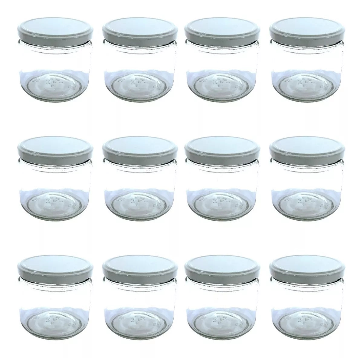 12p Frasco Vidrio 300ml 12oz Recuerdos Dulcero Bautizo Boda