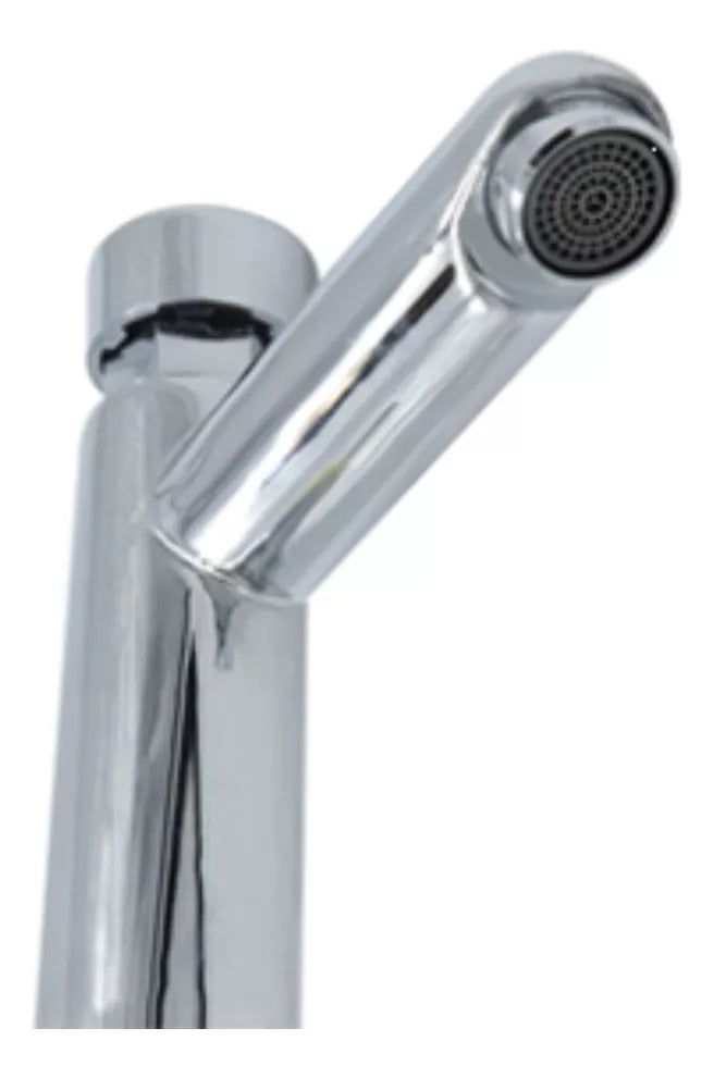 Llave Monomando Temporizador Cnx 16cm Color Plateado