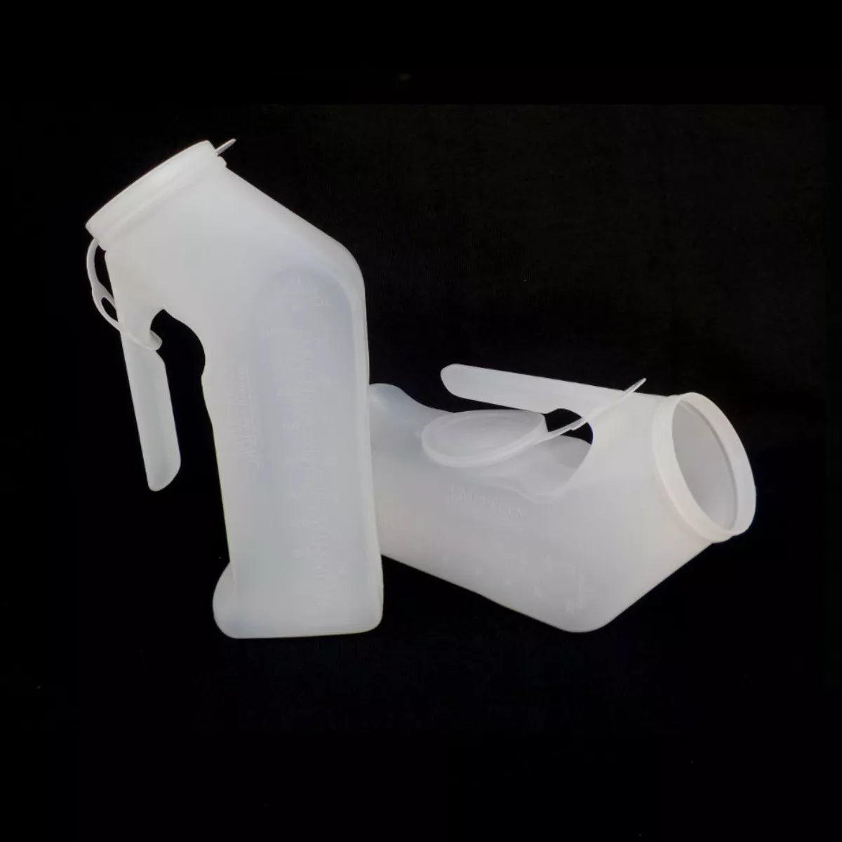 Orinal Pato Masculino Graduado Tapa Translucido 1L Medegen