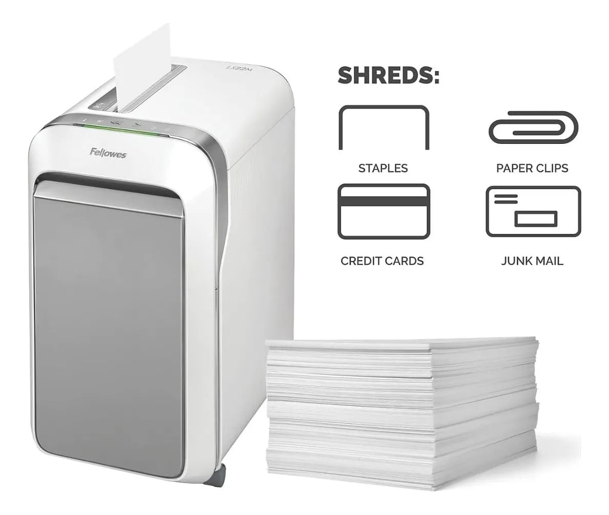 Trituradora Fellowes Lx220 Micro Corte Cesto 30.28 Litros