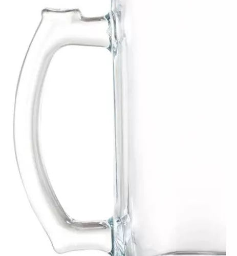 Set 2 Tarros Cerveceros 380 Ml Vidrio Vaso Cerveza Michelada