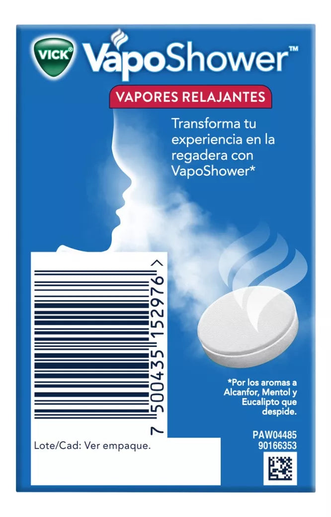 Vick Vaposhower Pastilla Vaporizadora De Regadera - 3 Piezas