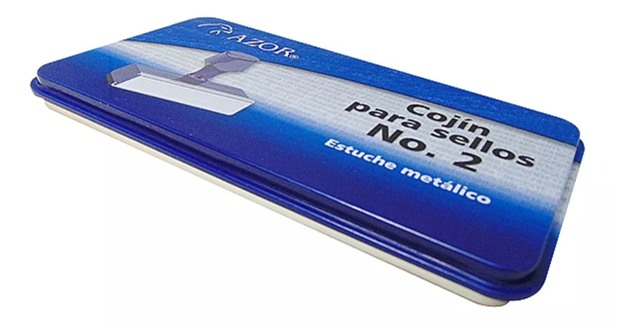 Cojín N2 Metalico Mediano Sello Sin Tinta Almohada Stafford