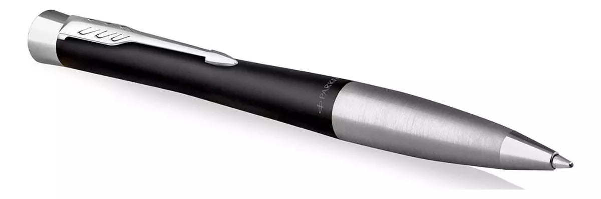 Boligrafo Urban Twist Muted Black Parker Negro Plateado