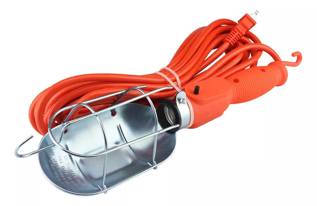 Lámpara Taller Sanelec Metálica Reforzada Extensión 8m 2281