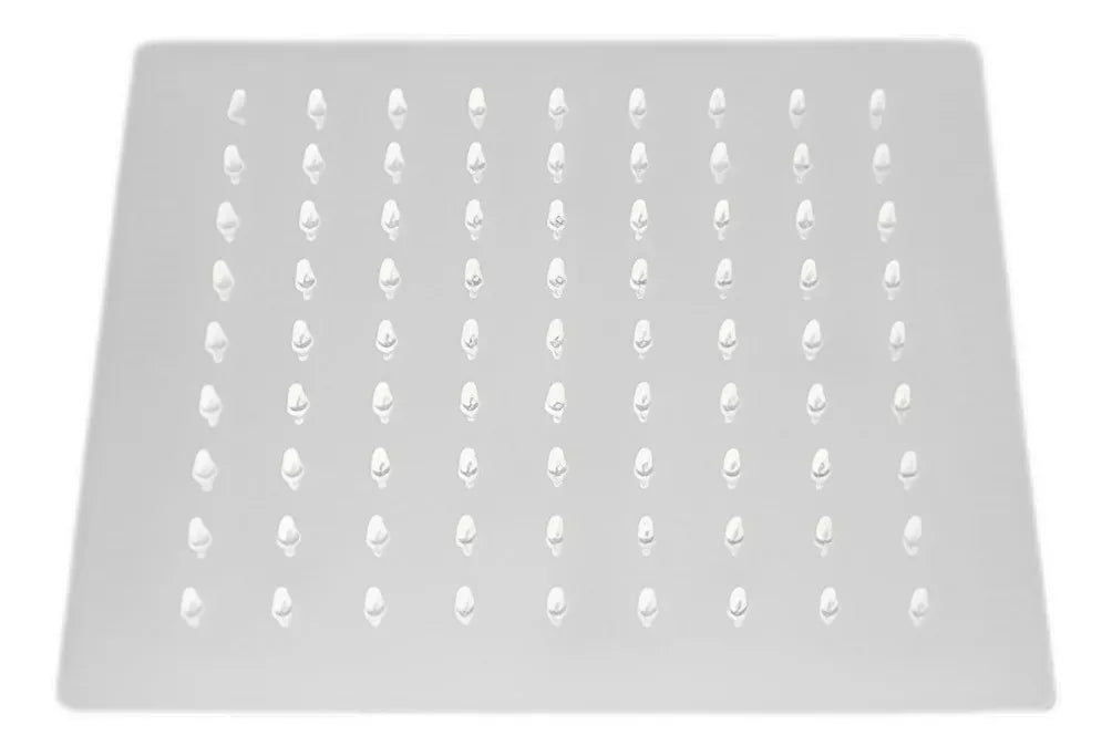 Regadera Cuadrada Estilo Lluvia Cromada Acero Inoxidable