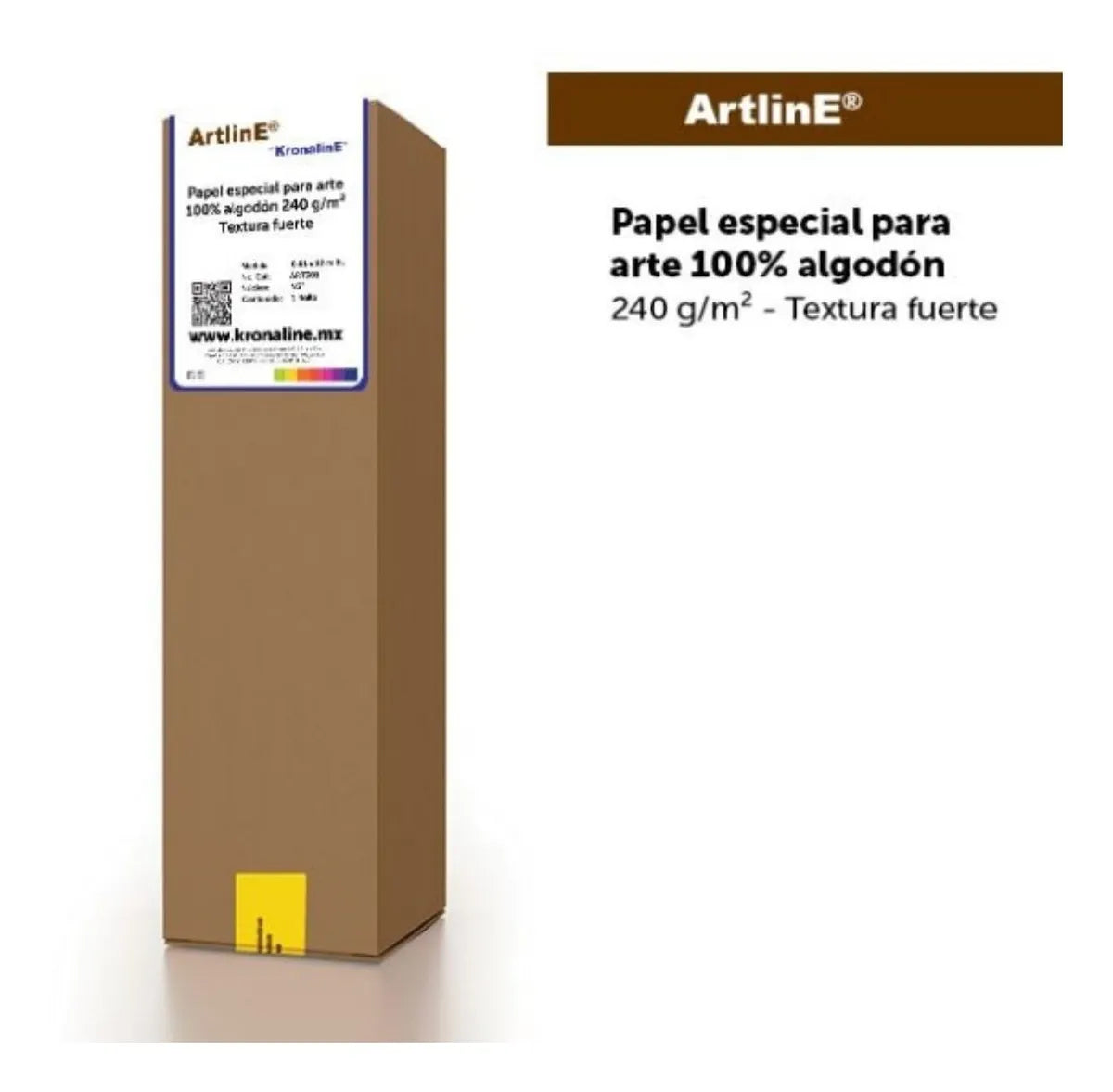 Papel Arte Kronaline Rollo Textura Fuerte 240g Algodón Art301