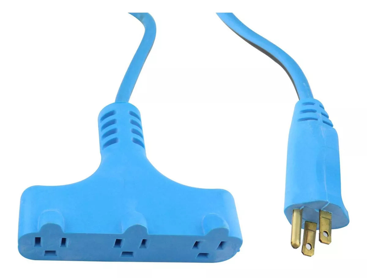 7m Extensión Eléctrica Azul Power Block Sanelec 3 Conductores